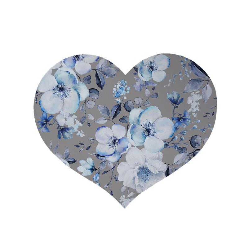 پادری مدل قلب طرح گل کد 5598 سایز 90x90 سانتی متر