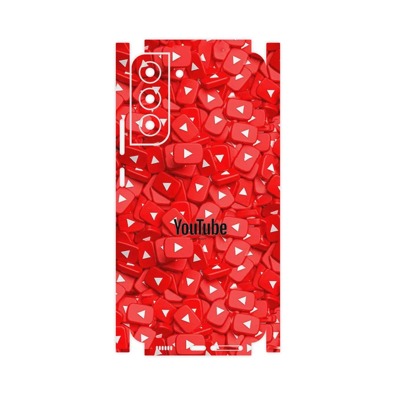 برچسب پوششی ماهوت مدل Youtube-FullSkin مناسب برای گوشی موبایل سامسونگ Galaxy S22 Plus 5G