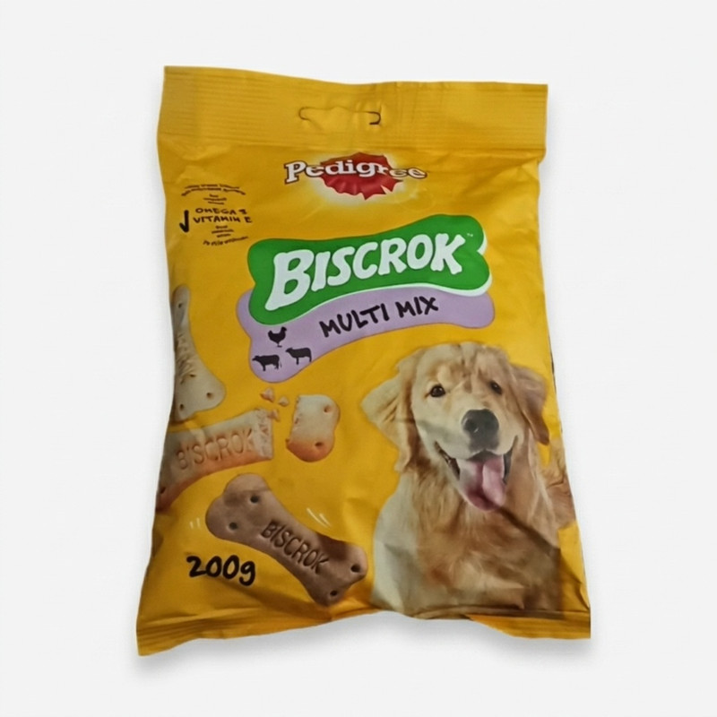 تشویقی سگ پدیگری مدل Biscuite_200 وزن 200 گرم