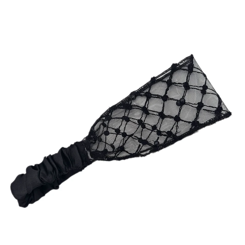 هدبند زنانه مدل گیپور مرواریدی کد HB01