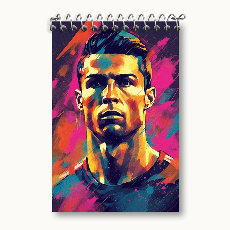 دفتر یادداشت 50 برگ خندالو مدل کریستیانو رونالدو کد F69