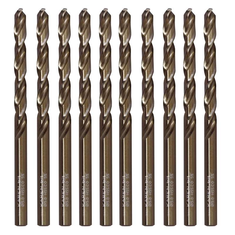 مته فلز کبالت کارن مدل MMA-KN-5M سایز5میلی متر  مجموعه 10 عددی