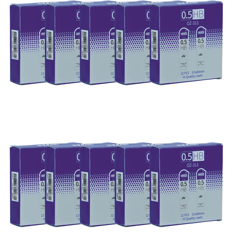 نوک مداد نوکی 0.5 میلی متری مدل OZ-311 بسته 120 عددی