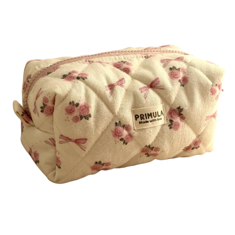 کیف لوازم آرایش پریمولا مدل گل و پاپیونی