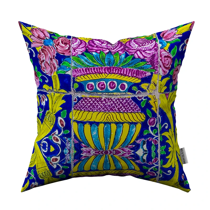 کاور کوسن مدل  مخمل کد C0061 سایز 43x43 سانتی متر