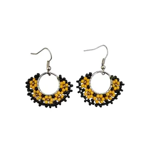 گوشواره زنانه مدل آفتابگردان کد GCR4