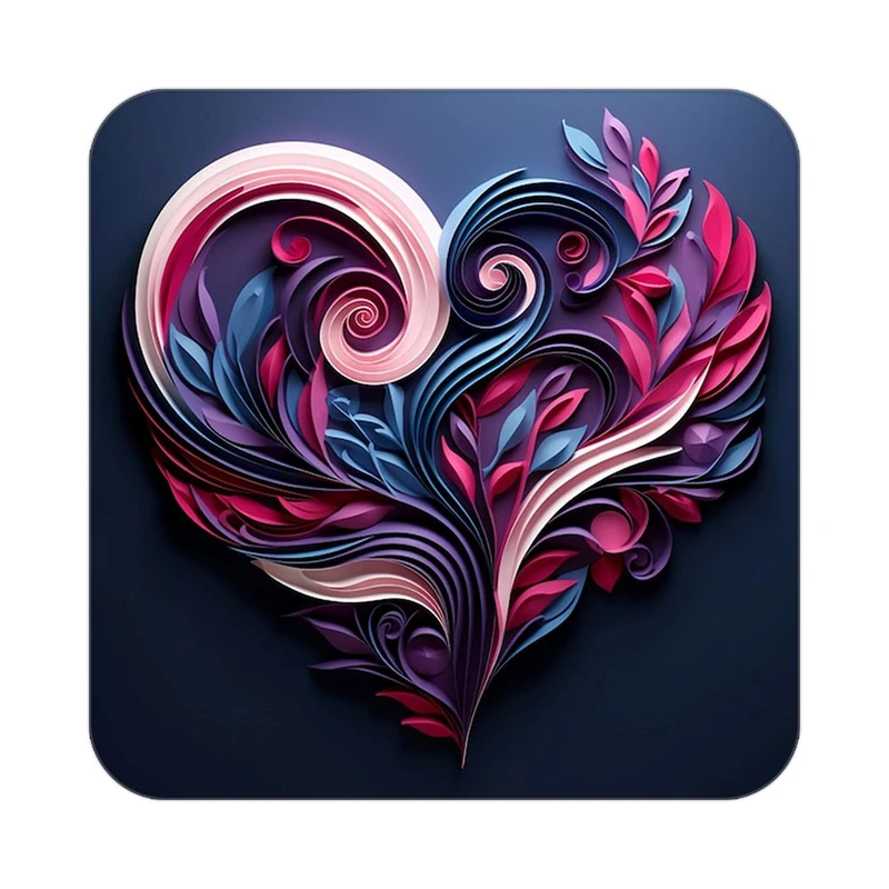 زیر لیوانی کاکتی مدل عاشقانه کد mp10922