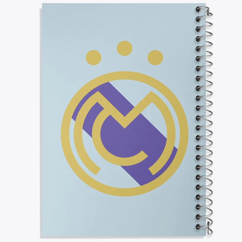 دفتر نت موسیقی 50 برگ خندالو مدل باشگاه رئال مادرید Real Madrid کد 2033