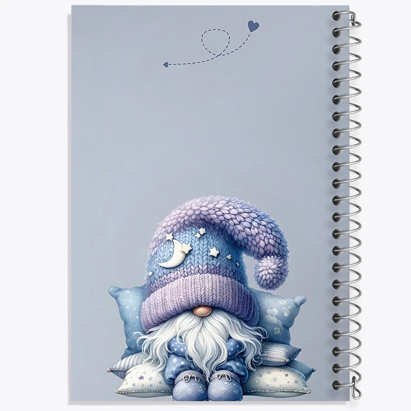 دفتر ژورنال نویسی 50 برگ خندالو مدل نقطه ای طرح کوتوله ی خوابالو کد F5857