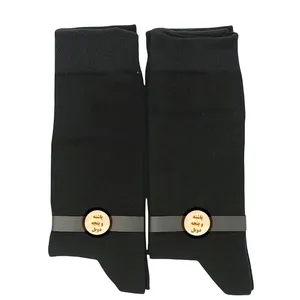 جوراب ساق بلند مردانه مدل پنجه پاشنه دوبل بافت بسته ۲ عددی