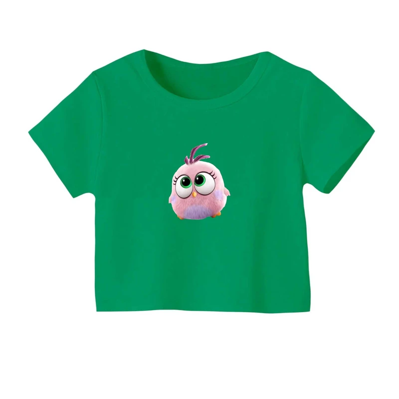 کراپ‌ تی‌شرت آستین کوتاه زنانه مدل جوجه