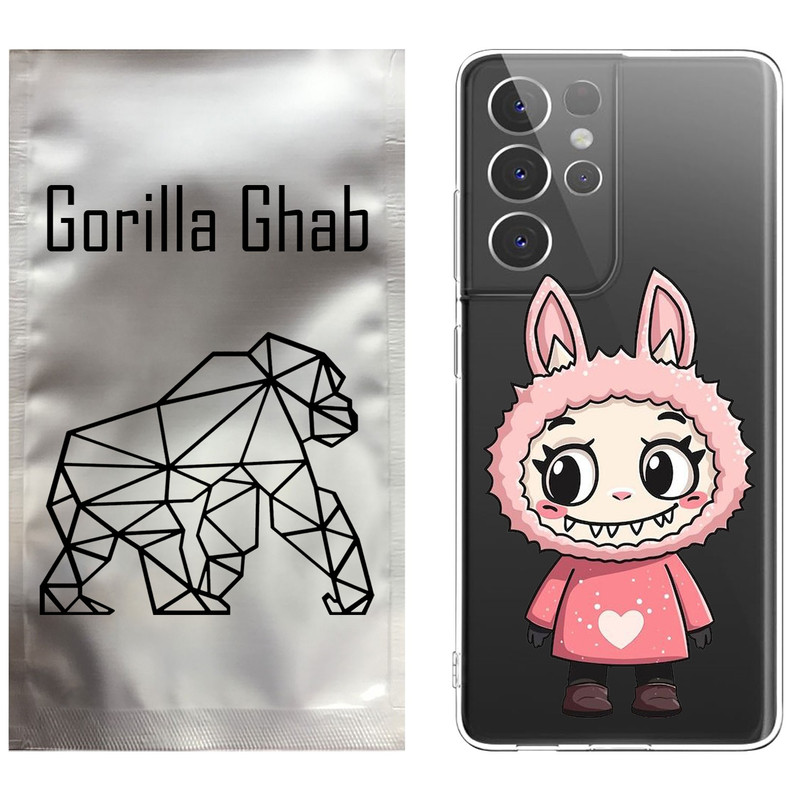 کاور گوریلا قاب مدل CLG کد 139 طرح لبوبو Labubu مناسب برای گوشی موبایل سامسونگ Galaxy S21 Ultra
