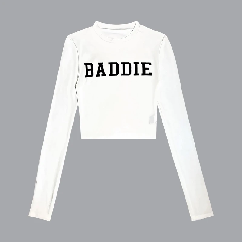 کراپ بلوز آستین بلند یقه گرد زنانه شین مدل اسپرت دنا Sh-23