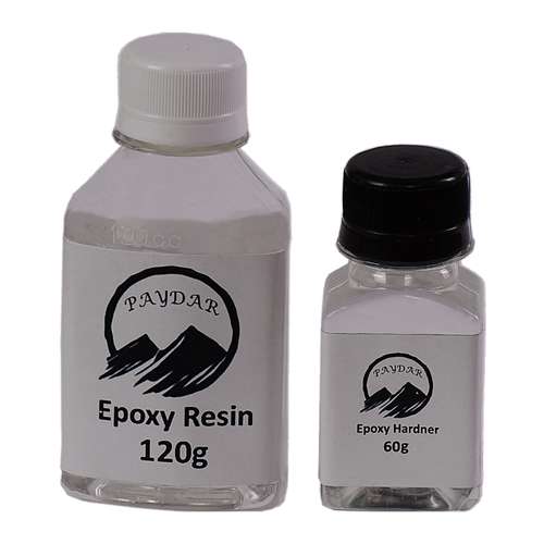 رزین اپوکسی پایدار کد m3 حجم 180 میلی لیتر به همراه هاردنر