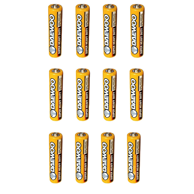 باطری قلمی دوو مدل super heavy duty بسته 12 عددی
