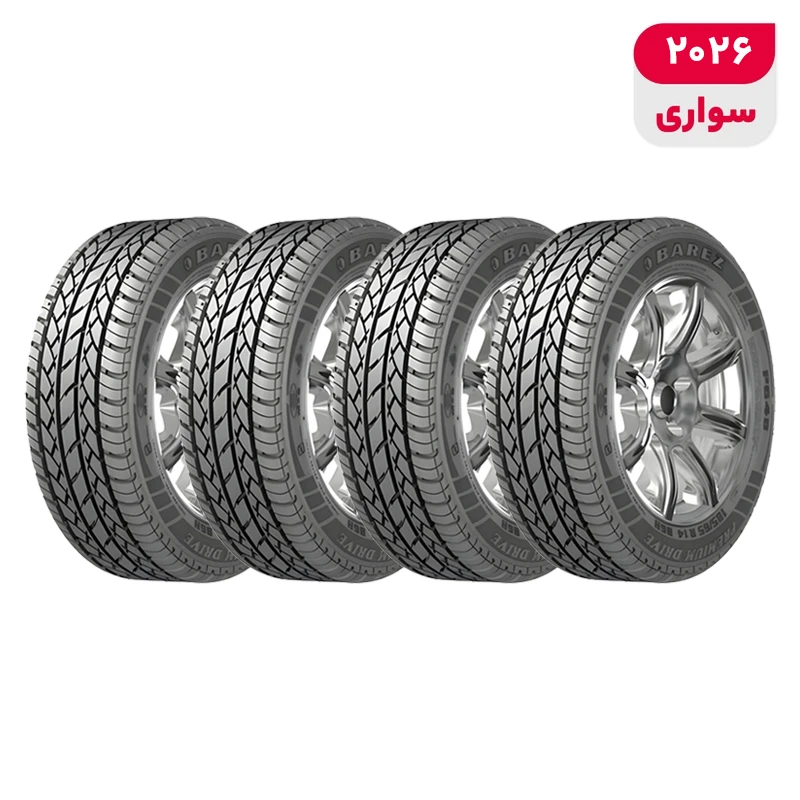 لاستیک خودرو سواری بارز مدل P648 سایز 165/65/13 اینچ تیوبلس چهارفصل چهار حلقه تولید 2026 مناسب پراید، پراید وانت، ام وی ام 110، ماتیز و رنو PK