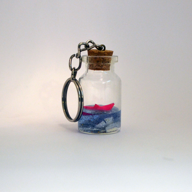 جاکلیدی مدل شیشهای طرح قایق جاکلیدی مدل شیشهای طرح قایق