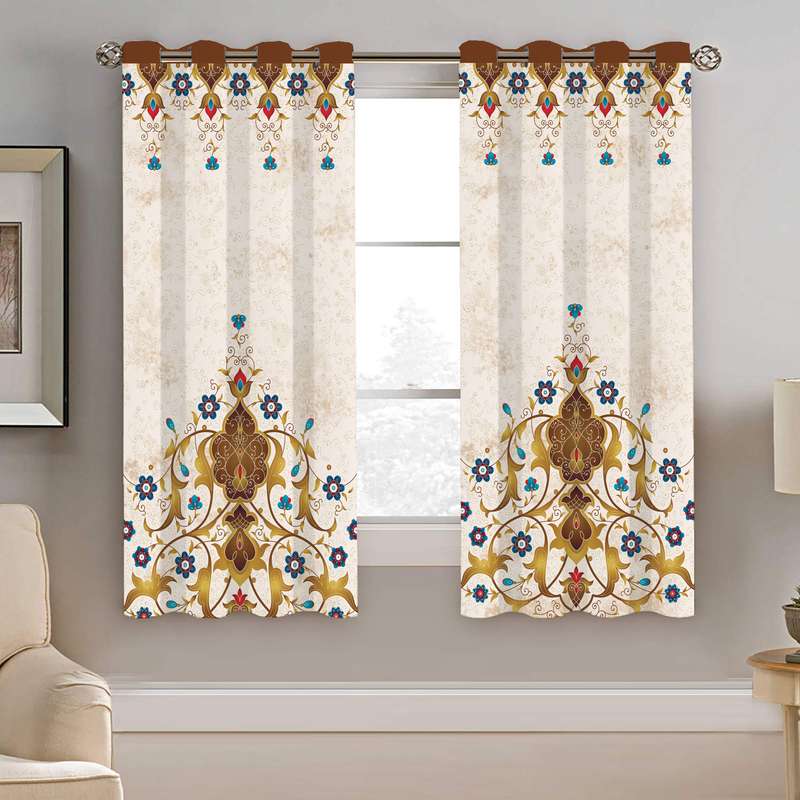 پرده نیروانا طرح سنتی مدل مخمل کد 8055 سایز 140×200 سانتی متر پرده نیروانا طرح سنتی مدل مخمل کد 8055 سایز 140×200 سانتی متر