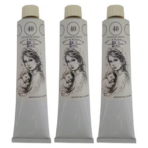رنگ روغن مانی مدل Titanium white حجم 150 میلی لیتر بسته 3 عددی