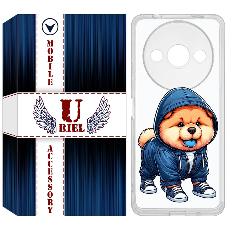 کاور یوریل مدل Clear کد 65 طرح سگ آبی مناسب برای گوشی موبایل شیائومی Redmi A3 / A3x