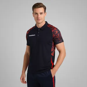 پولوشرت آستین کوتاه ورزشی مردانه مکرون مدل دراک