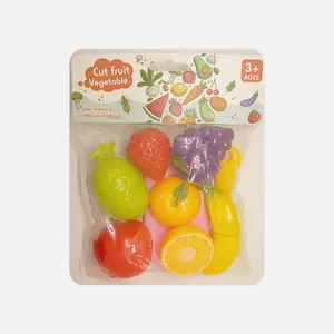 اسباب بازی طرح میوه برشی مدل Cut fruit vegetable مجموعه 7 عددی