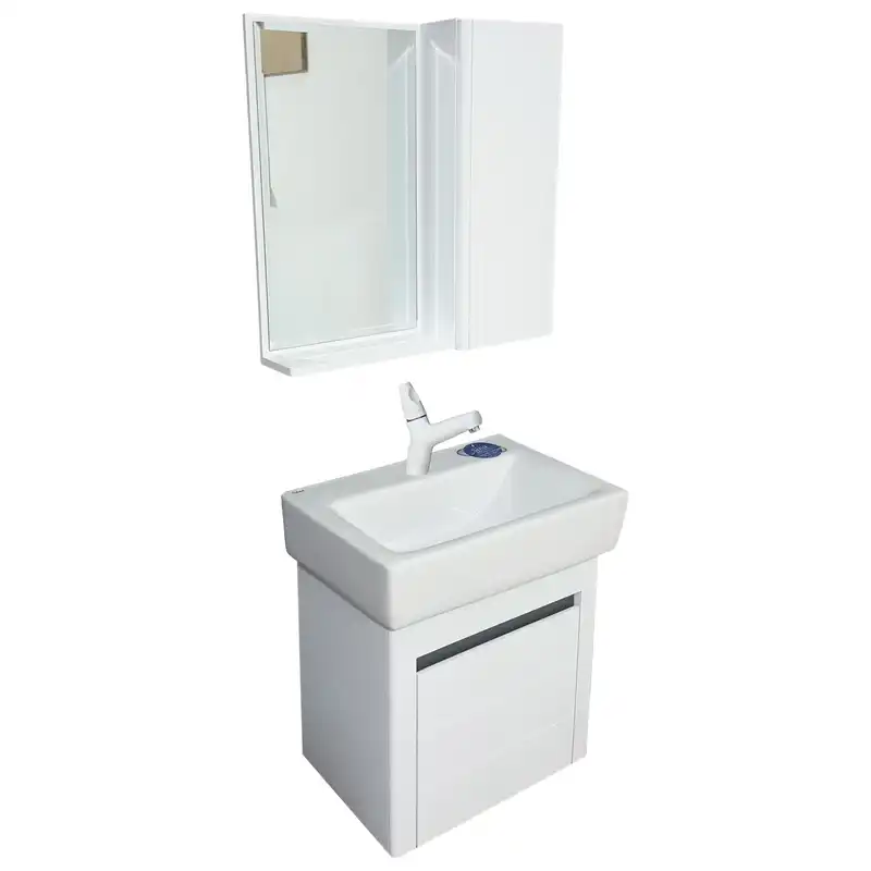 ست کابینت و روشویی سینا مدل آتیلا به همراه آینه باکس