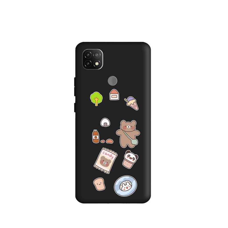 کاور طرح خرس شکلاتی کد m2569 مناسب برای گوشی موبایل شیائومی Redmi 9C / Poco C31