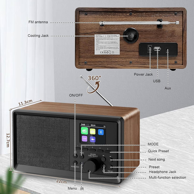 رادیو اسپیکر مدل D-02