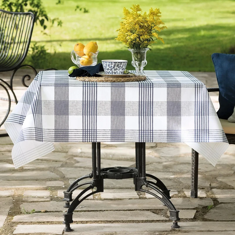 رومیزی مادام کوکو مدل Majori Indigo سایز 200x140 سانتی‌متر