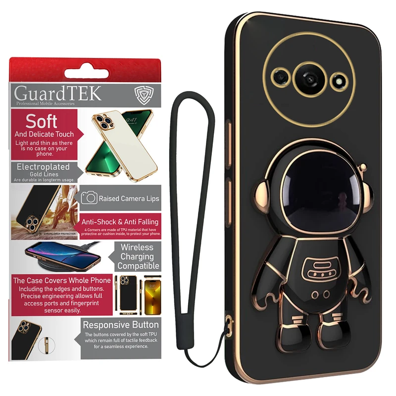 کاور گاردتک آساک مدل Astronaut Strap مناسب برای گوشی موبایل شیائومی Redmi A3 2024 به همراه بندآویز