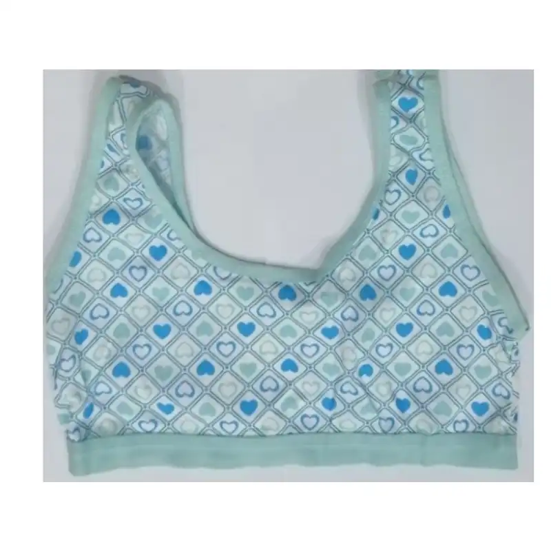 نیم تنه دخترانه مدل قلب رنگ ابی