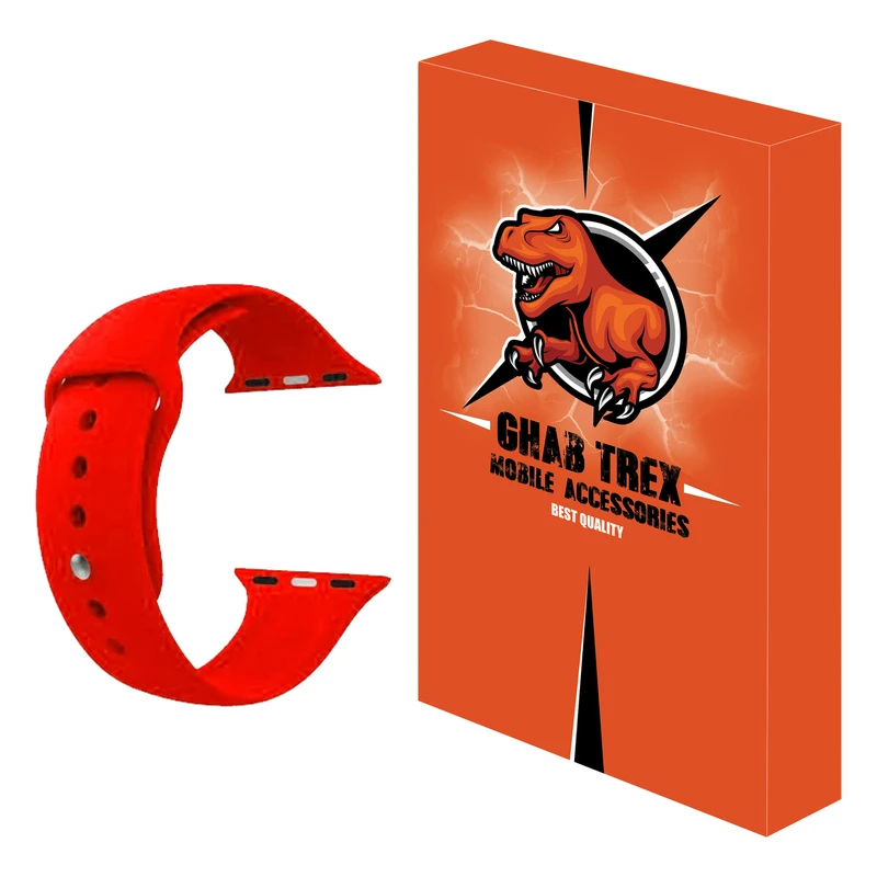 بند قاب تی رکس مدل A-silicon مناسب برای اپل واچ 49 / 45 / 44 میلی متری