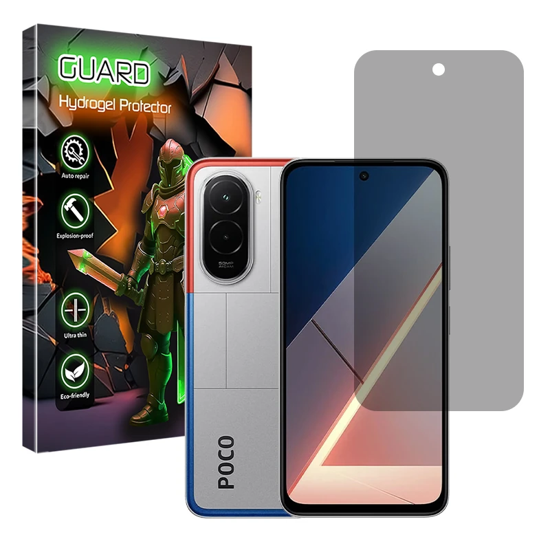 محافظ صفحه نمایش حریم شخصی گارد مدل Tough مناسب برای گوشی موبایل شیائومی Poco M7 4G