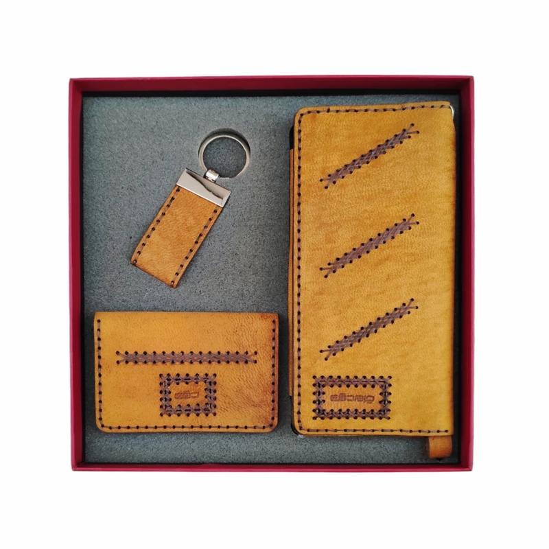 ست هدیه مدل چرم طبیعی کتی دقت Sch-10011