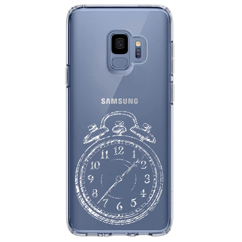 کاور مگافون طرح ساعت مدل C64-W مناسب برای گوشی موبایل سامسونگ Galaxy S9
