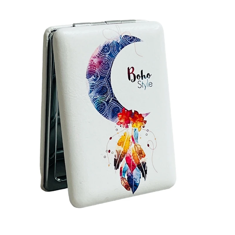 آینه جیبی مدل ماه و پر 97