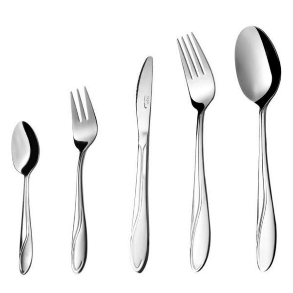 سرویس قاشق و چنگال 57 پارچه ناب استیل مدل سلیا سرویس قاشق و چنگال 57 پارچه ناب استیل مدل سلیا