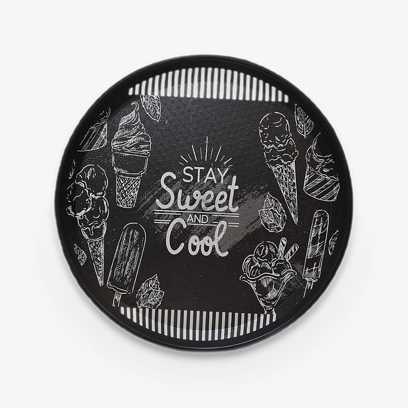 سینی مدل گرد طرح STAY SWEET