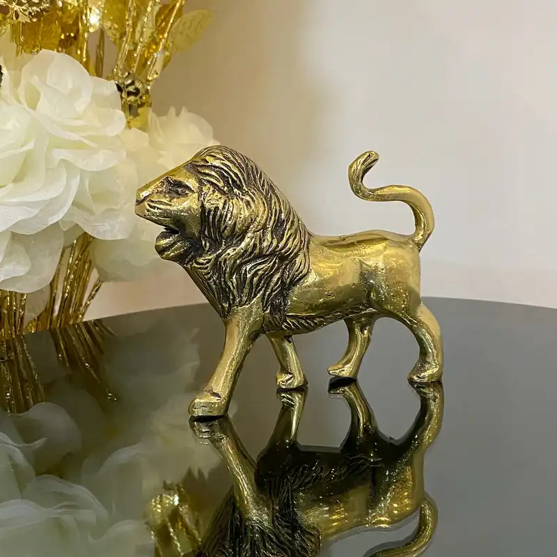 مجسمه برنجی مدل شیر کد 2616