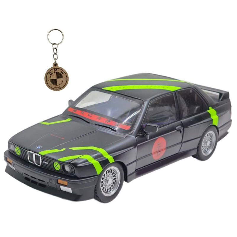 ماکت ماشین ناب سل مدل بی ام و فلزی چراغدار BMW E30 M3 NAAB001 به همراه جاسوییچی