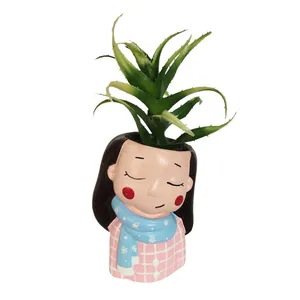 گلدان به همراه کاکتوس مصنوعی مدل 203610