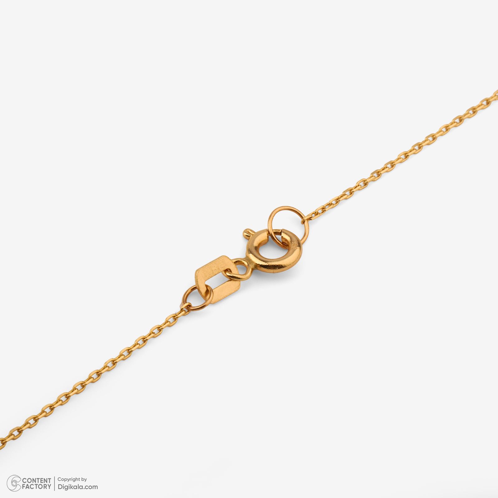 گردنبند طلا 18 عیار زنانه با زنجیر حلقه‌ای (فلامینگو) روبی آرت گالری مدل 299026 -  - 7