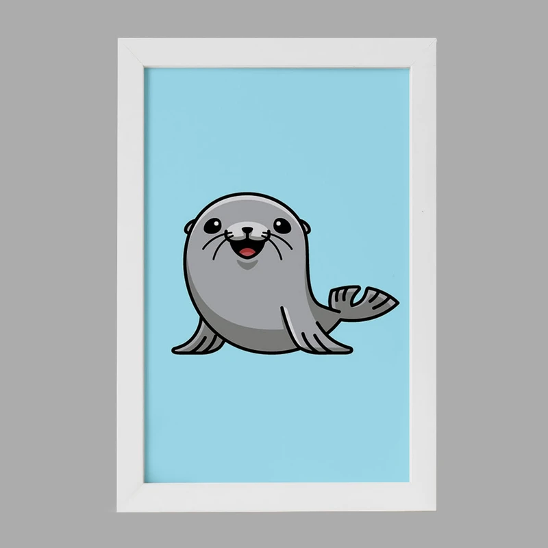 تابلو خندالو مدل حیوانات آبزی شیر دریایی کد 28157