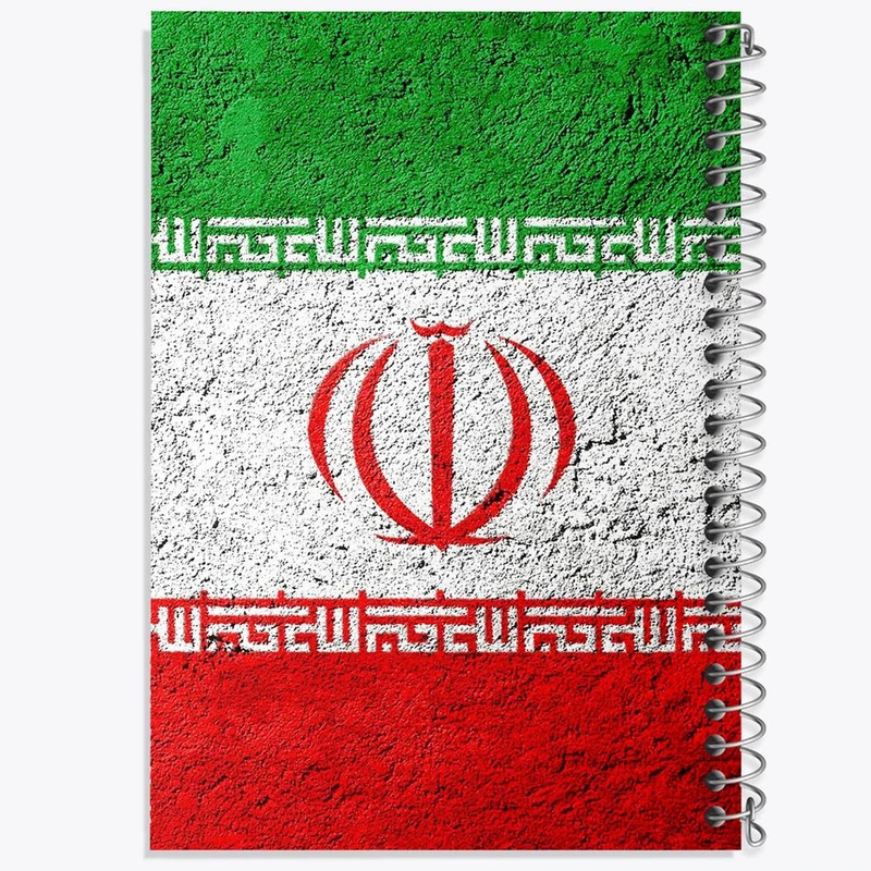 دفتر شطرنجی 50 برگ خندالو طرح پرچم ایران کد 23948