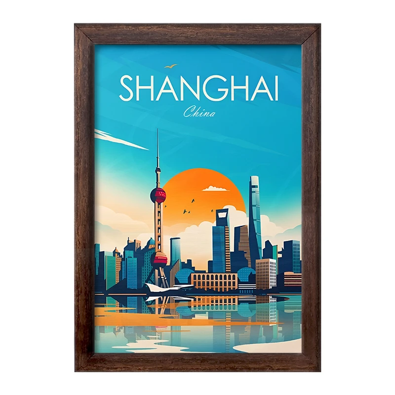 تابلو خندالو طرح شانگهای (Shanghai) کد F6307