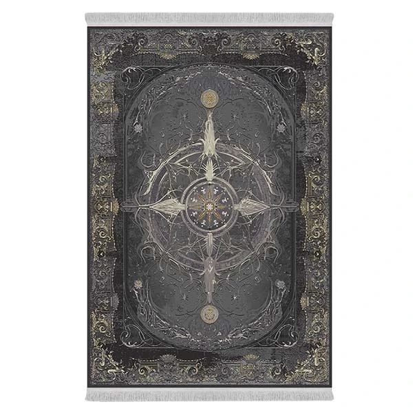 فرش پارچه‌ای دفه مدل فرشینه طرح مدرن کد 440