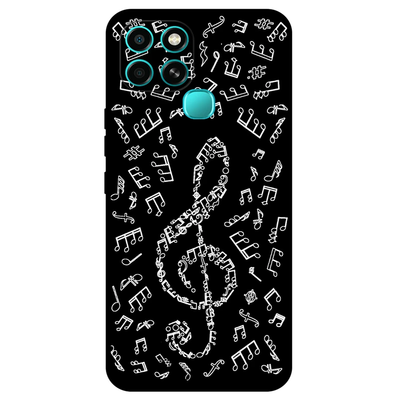 کاور مگافون طرح نوت موسیقی مدل 1370 مناسب برای گوشی موبایل اینفینیکس Smart 6