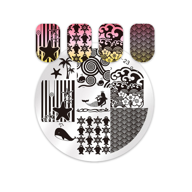 شابلون طراحی ناخن برن پرتی مدل BP-023