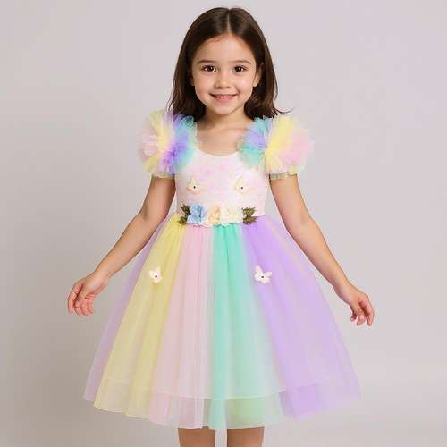 پیراهن دخترانه مدل مجلسی کد 17365